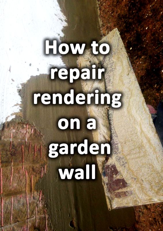 How to repair render on a garden wall