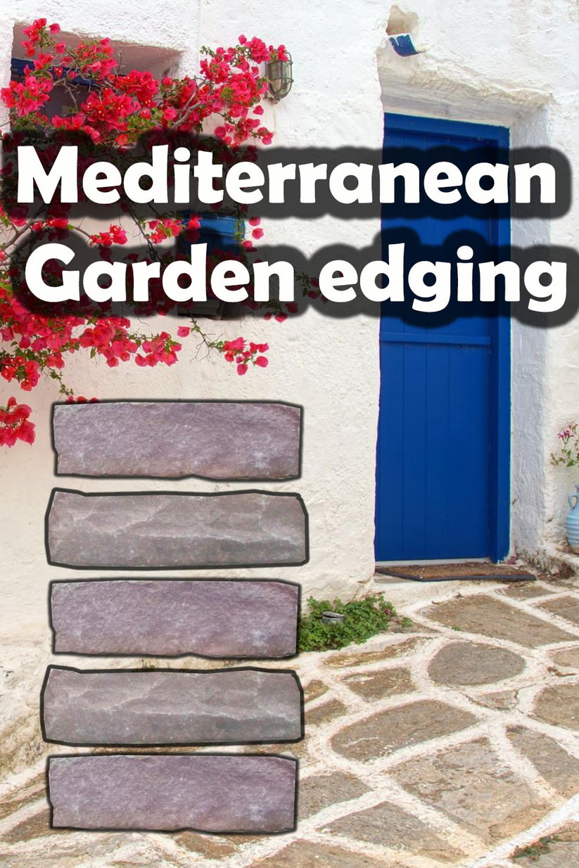 Mediterranean garden edging 