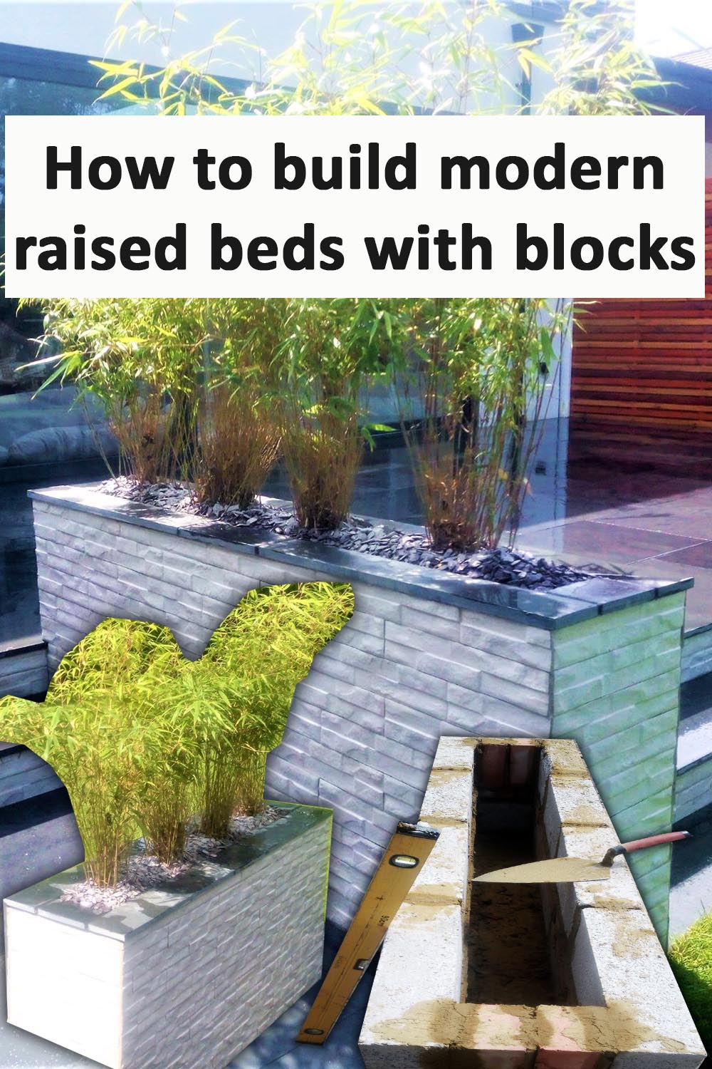 How to build raised beds with concrete blocks