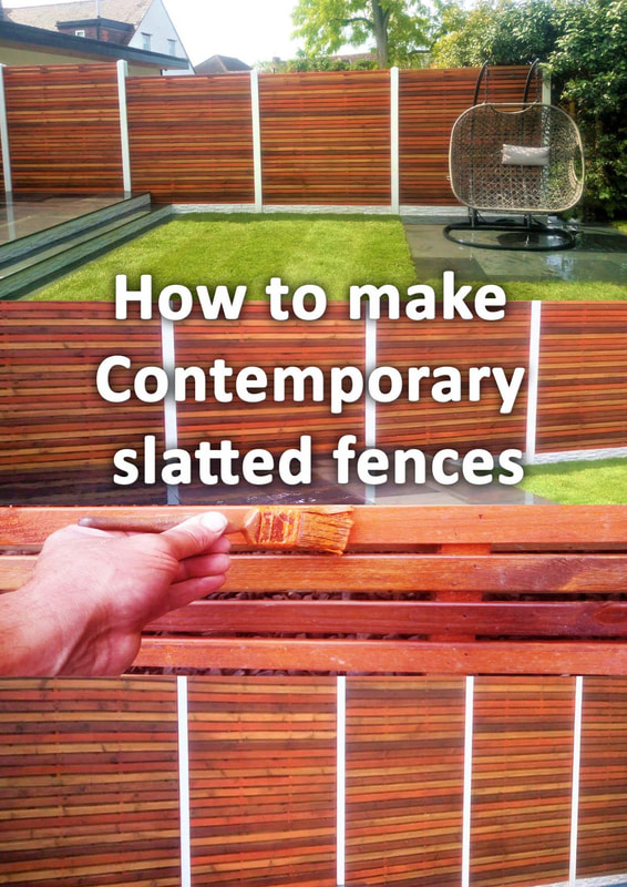 How to make contemporary slatted fences