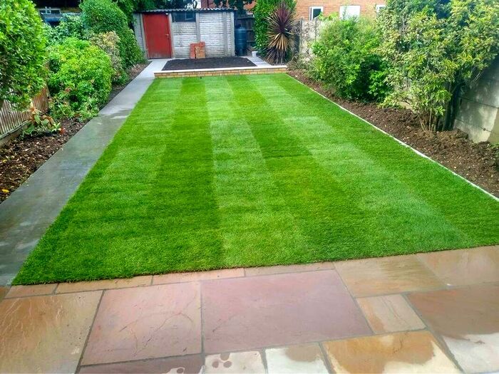Completed lawn
