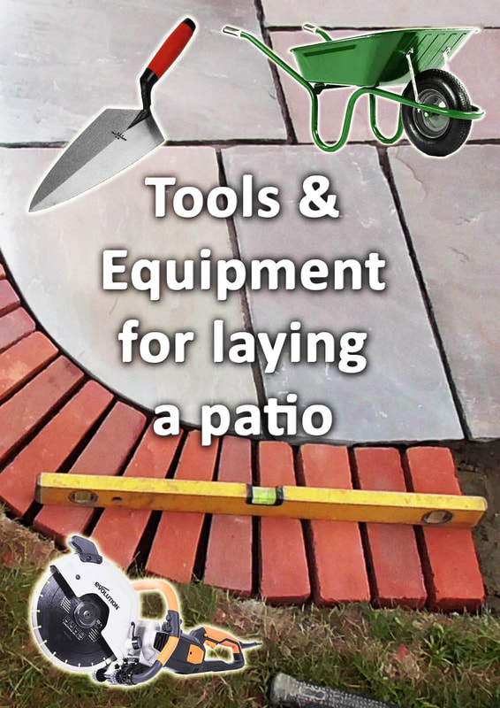 Tools for laying a patio