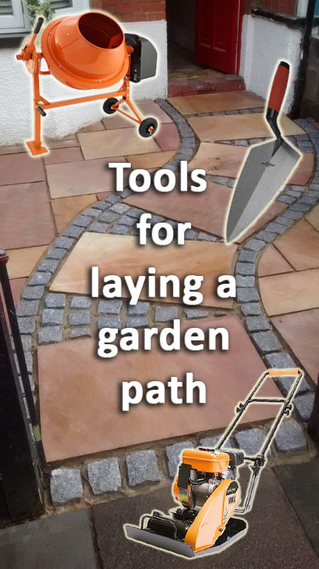 Tools for laying a garden path